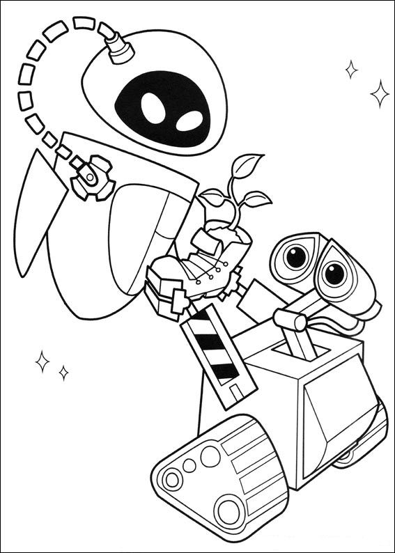 59 coloring pages of Wall e